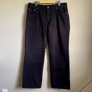Windriver Outfitting Men's Lined Black Denim Jeans Size 38‎ x 32